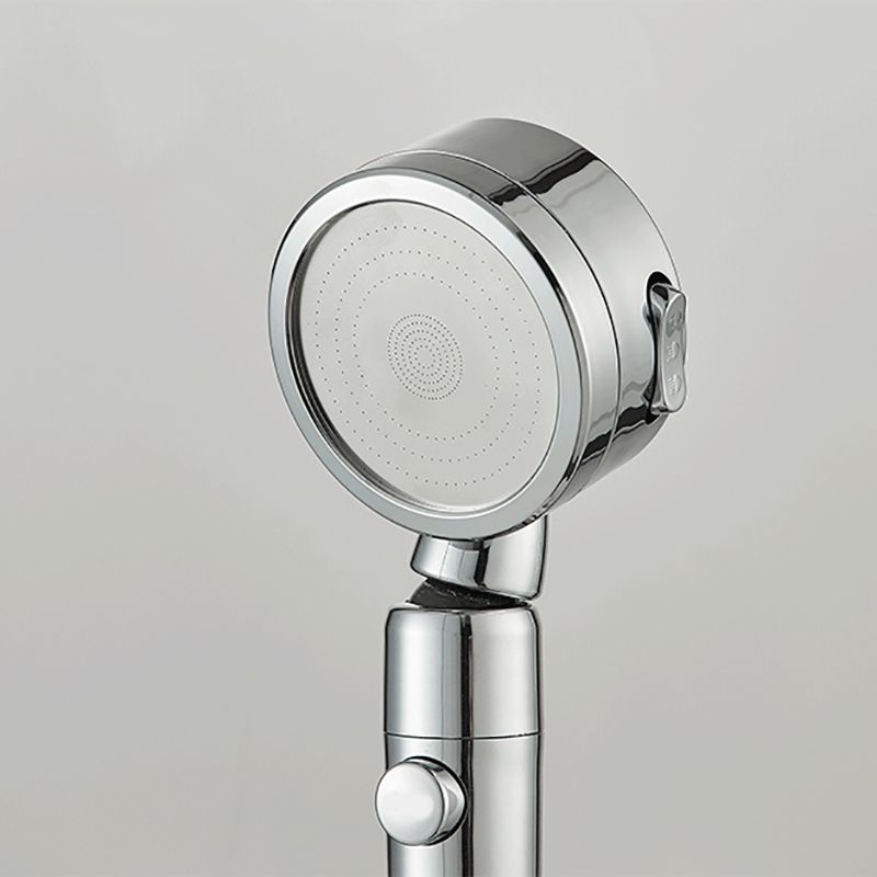 Contemporary 3 Sprays Showerhead Adjustable Spray Pattern Swivel Round Hand Shower