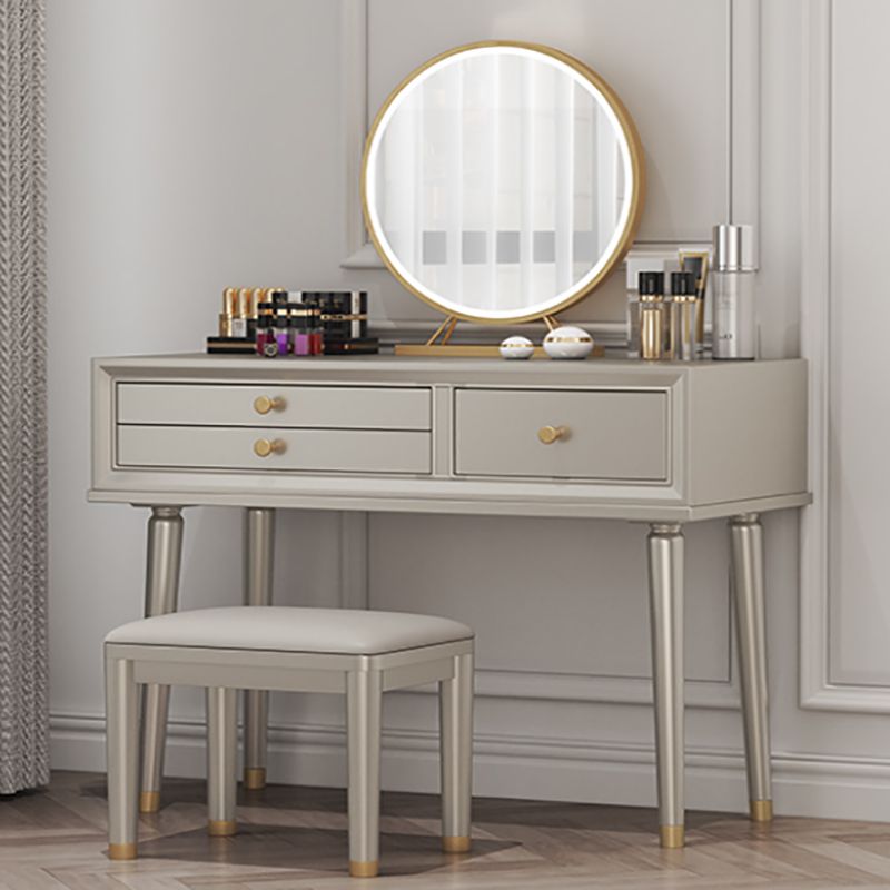 Victorian Solid Wood Vanity Dressing Table with Storage Drawers