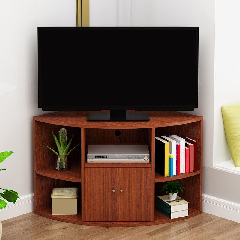 Contemporary TV Stand Console Corner TV Media Console with Door