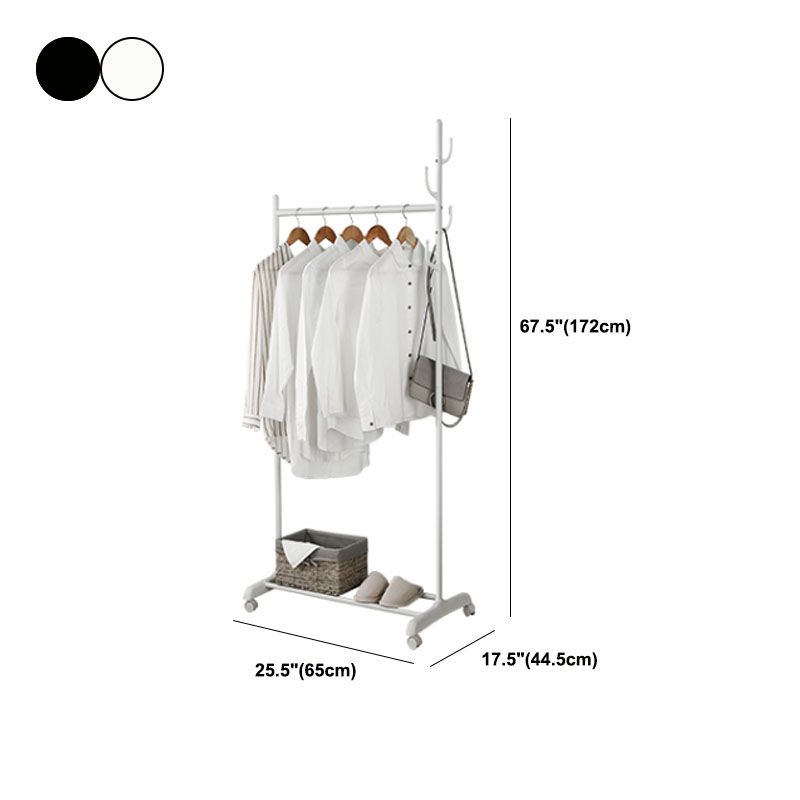 Contemporary Entry Hall Tree Metal Hooks Included No Distressing Free Standing Coat Rack