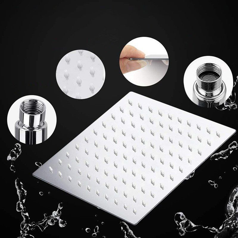 Classic Dual Shower Head Square Large Shower Head with Round Hand Shower