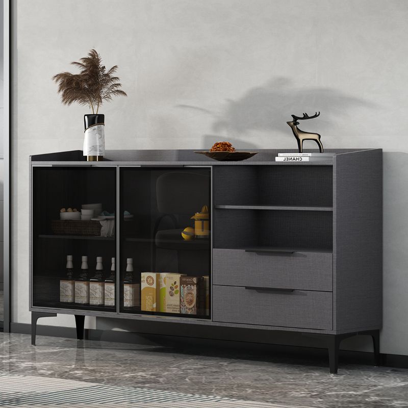 Modern Style Sideboard Sintered Stone Sideboard with Drawers for Living Room