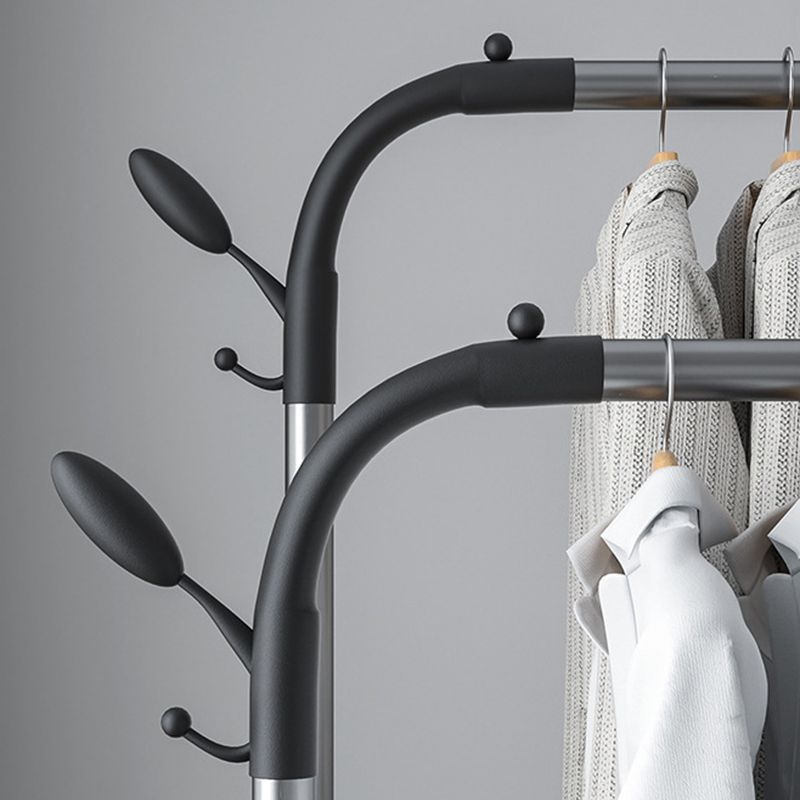 Contemporary Coat Rack Metal No Distressing Hooks Included Free Standing Hall Tree