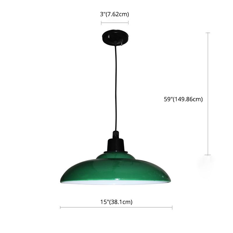 Apparecchio di illuminazione a sospensione ombreggiata in metallo Sala da pranzo industriale