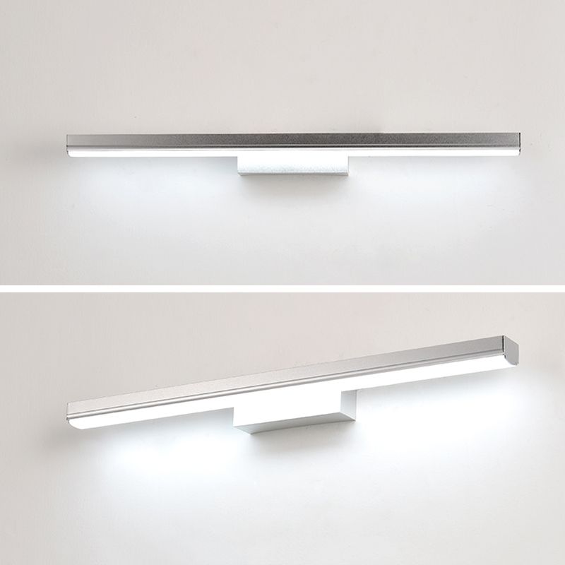 Luces de tocador de tocador cilíndrico de estilo minimalista moderno acrílico 1 lámpara de pared de tocador