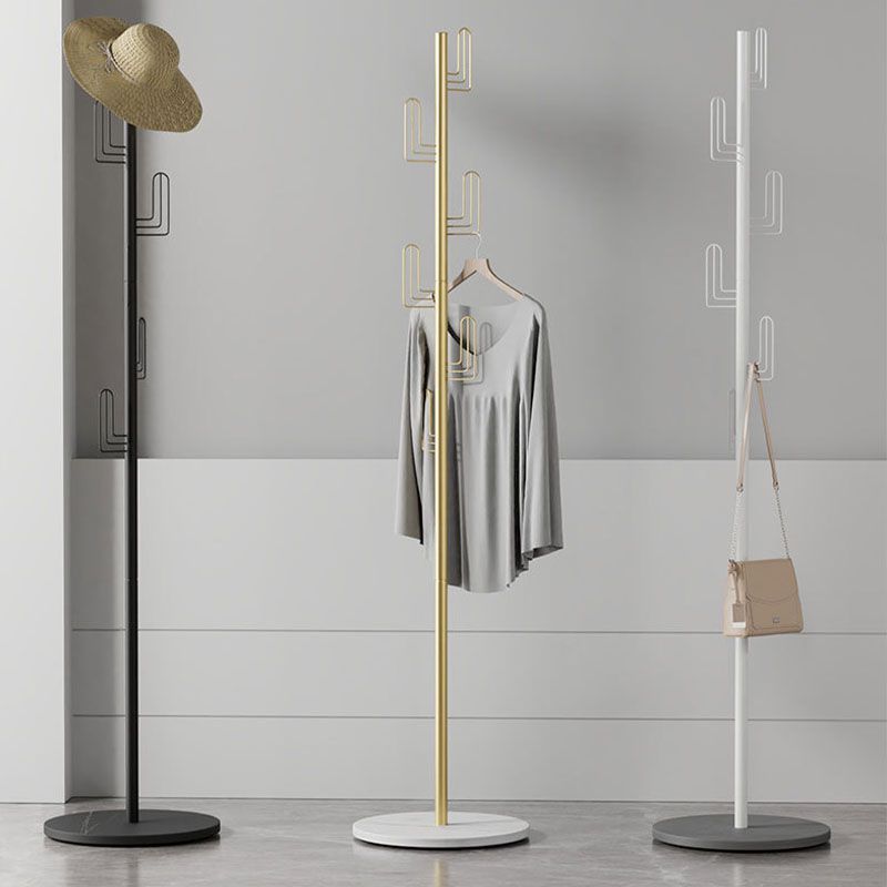 Gorgeous Metal Coat Rack Free Standing Coat Hanger for Living Room