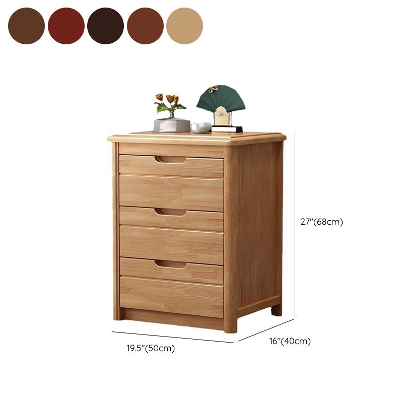 Modern Drawer Storage Accent Table Nightstand Antique Finish Nightstand