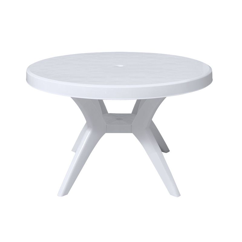 Plastic Contemporary Dining Table White Plastic Dining Table