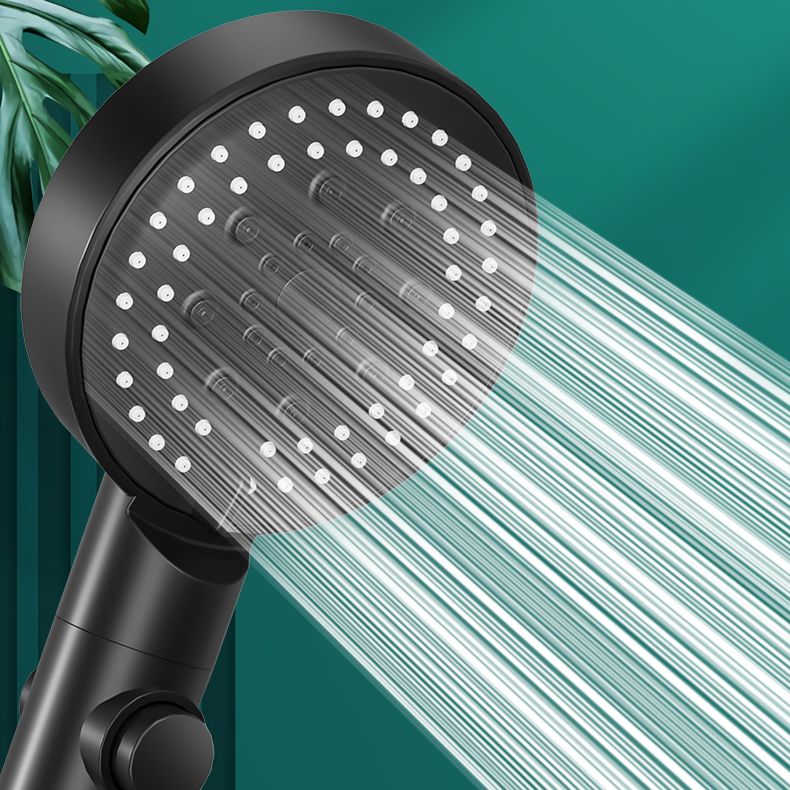 Modern Handheld Supercharged Shower Head Round Turbo Spray Head