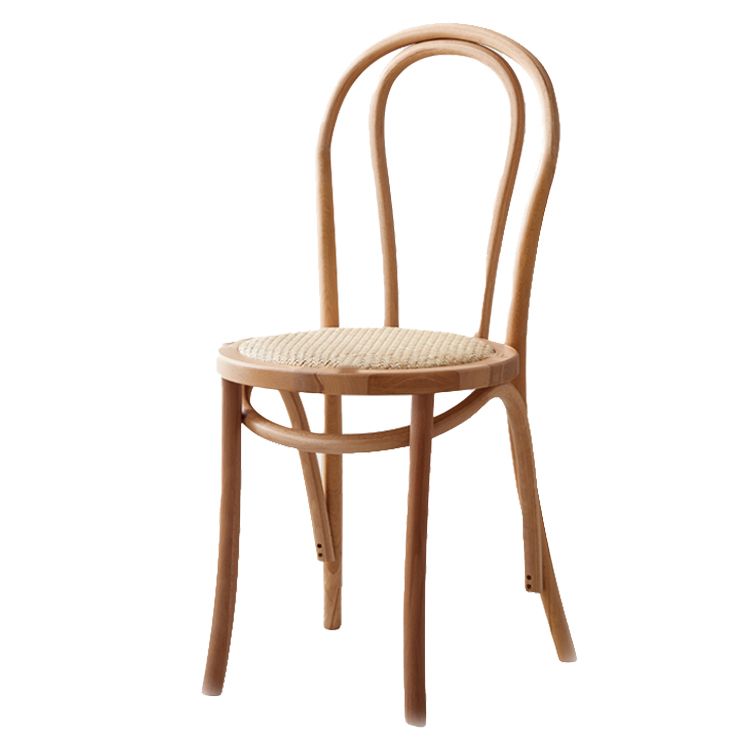 Glam Style Side Chair Solid Wood Home Windsor Back Dining Chair