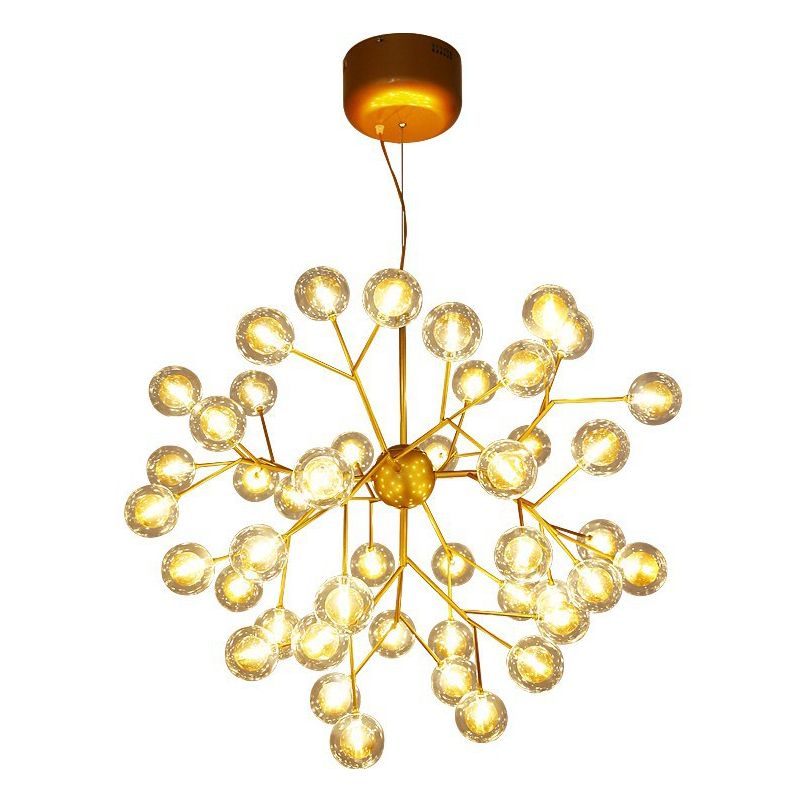 Globe Chandelier Light Fixture Modern Designer Glass Pendant Lighting for Restaurant