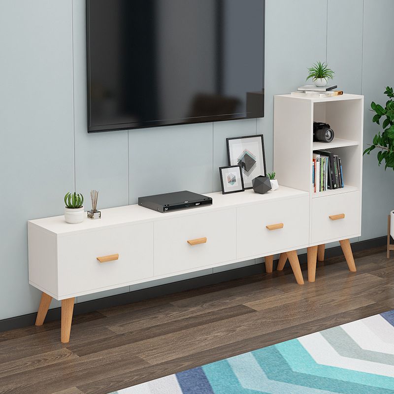 Beech Natural 19.7-inch H TV Stand Scandinavian TV Stand With Storage