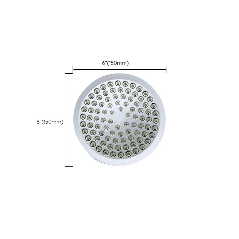 Contemporary Round Fixed Shower Head Wall-Mount Silver Shower Head