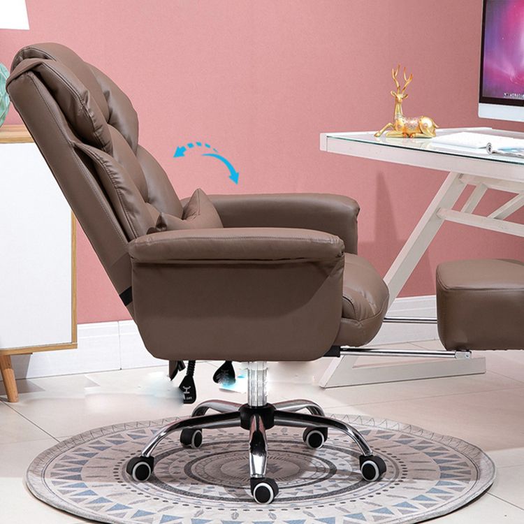 Padded Arms Office Chair Modern Adjustable Seat Height Swivel Chair with Wheels