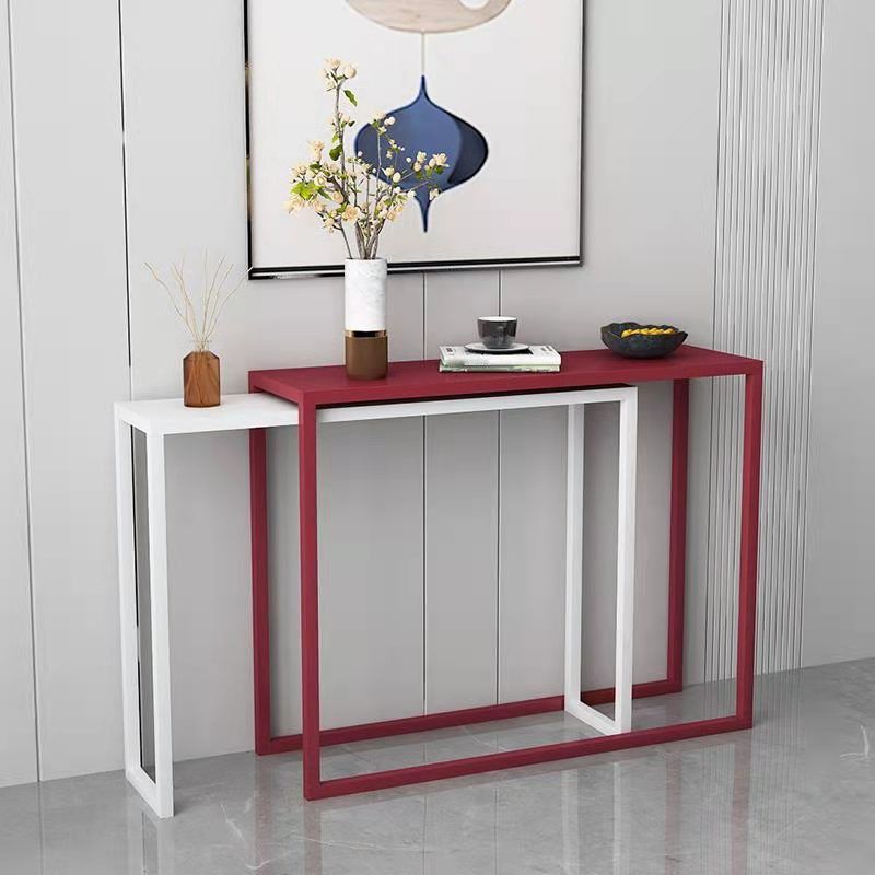 Scratch Resistant Ironcraft Rectangle Console Table Contemporary Accent Table