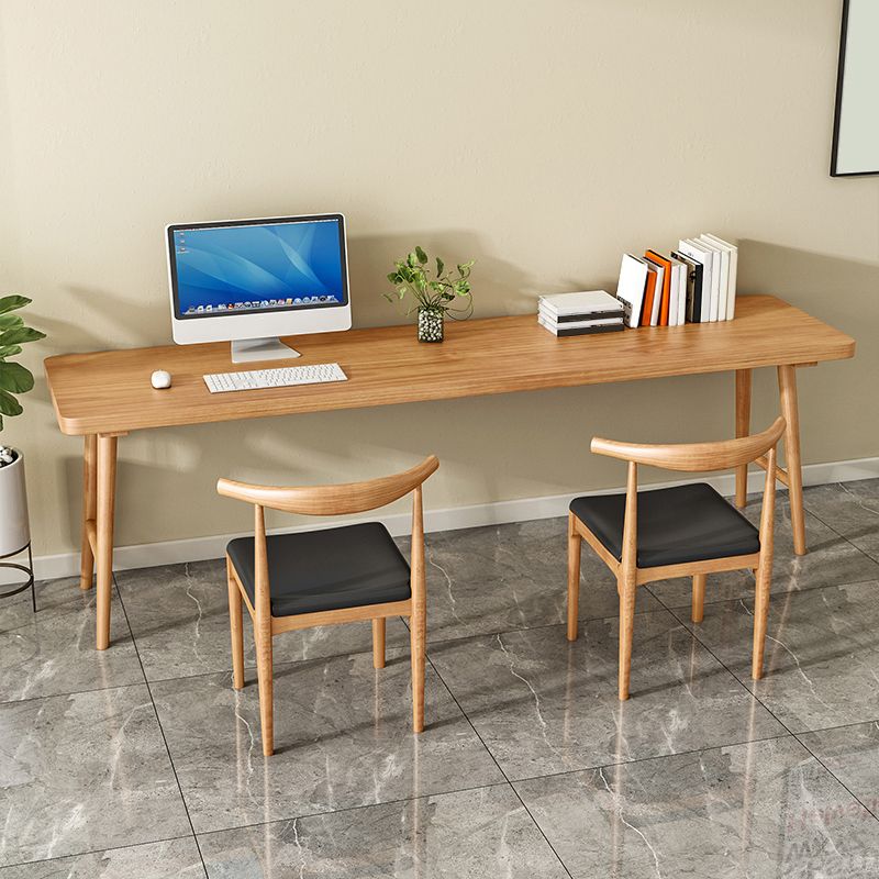 Modern Style Wooden Office Desk H-Shape Base Writing Desk for Home