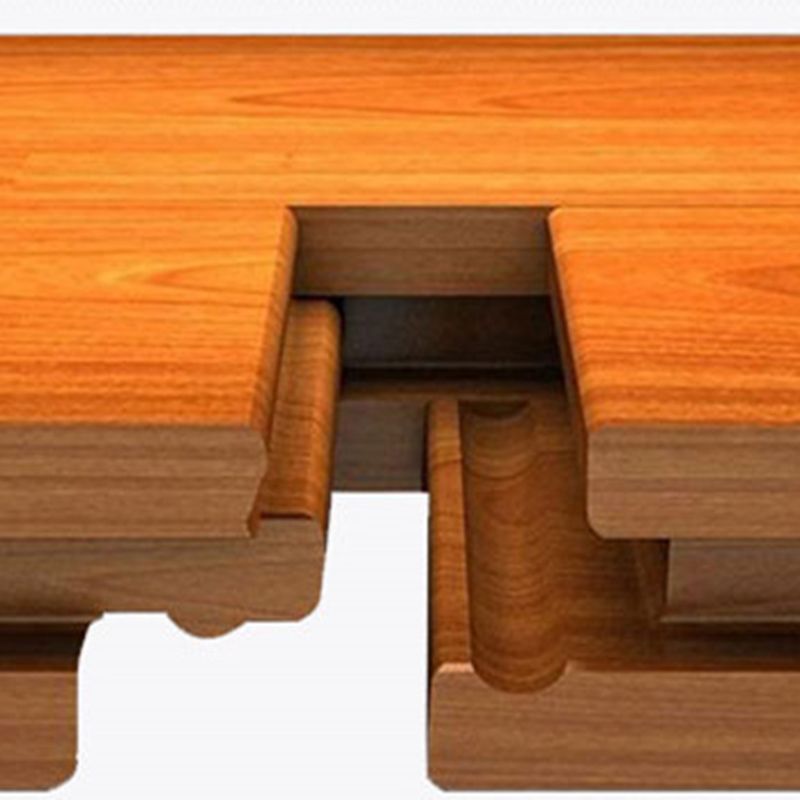 Modern Wood Flooring Tiles Click-Locking Water Resistant Side Trim Piece