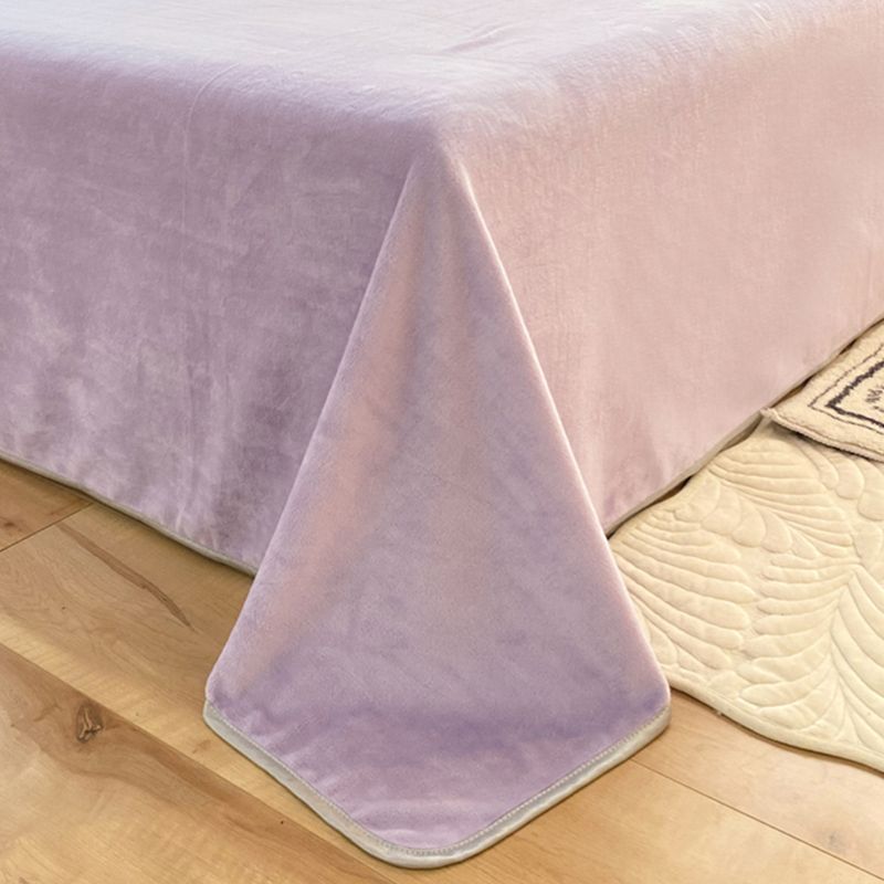 Modern Style Bed Sheet Solid Color Ultra-Soft Breathable Bed Sheet