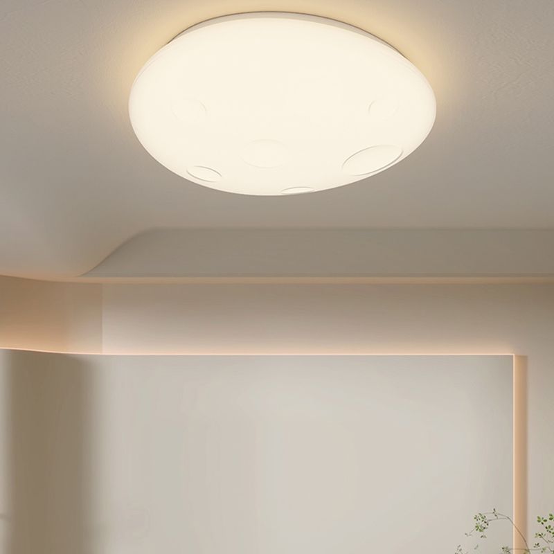 Metal Modern LED Flush Mount Geometric Shape Ceiling Lamp with Acrylic Shade for Bedroom