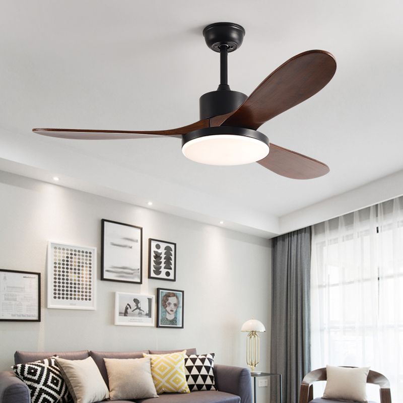 Nordic Style 1-Light Ceiling Fan Lamp Iron Ceiling Fan Light for Bedroom