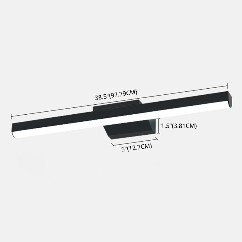 Modern Minimalist Style Linear Wall Mounted Vanity Lights Acrylic 1 Light Vanity Wall Light Fixtures