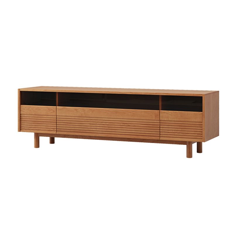 Scandinavian Media Console Wooden TV Console for Living Room