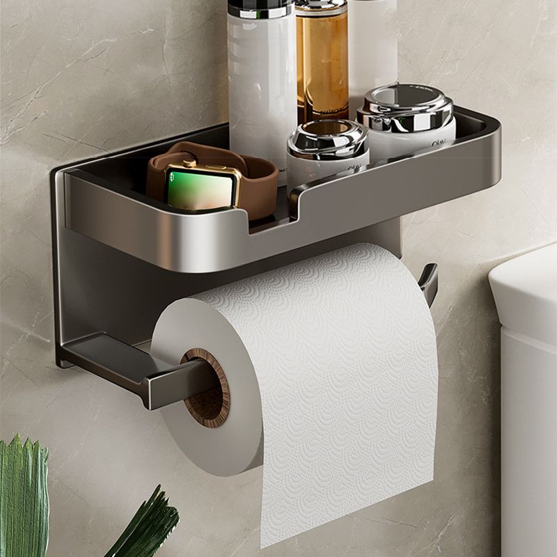 Modern Style Aluminum Single Bathroom Accessory Kit Paper Holder