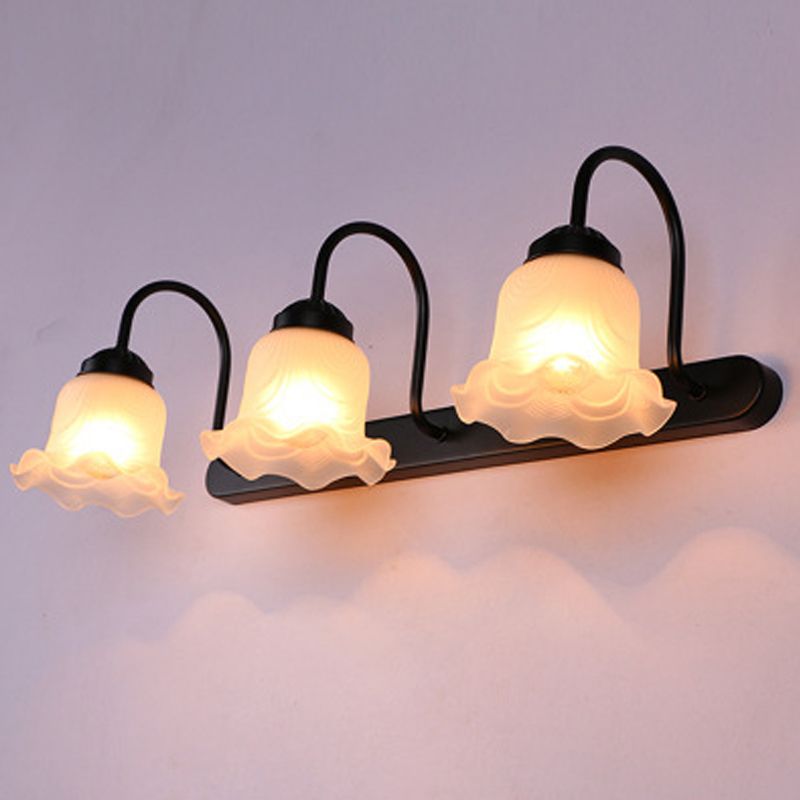 Luz de tocador de baño tradicional de 3 luces Luz de pared de estilo vintage con tonos