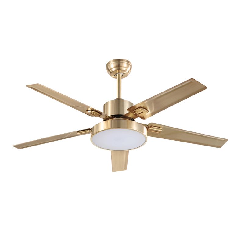 Geometry Ceiling Fan Lamp Kids Style Metal 1 Light Ceiling Fan Lighting