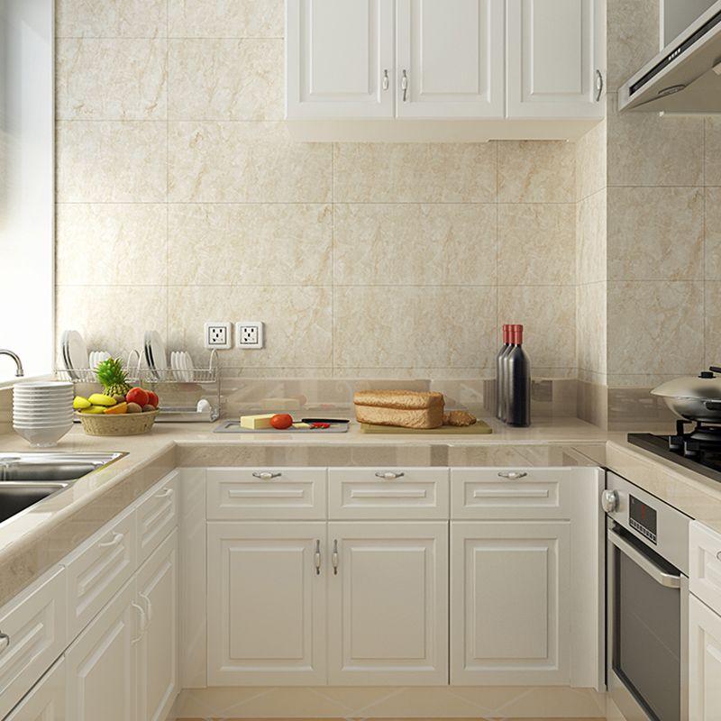 Modern Style Wallpaper Kitchen Single Tile Peel and Stick Backsplash