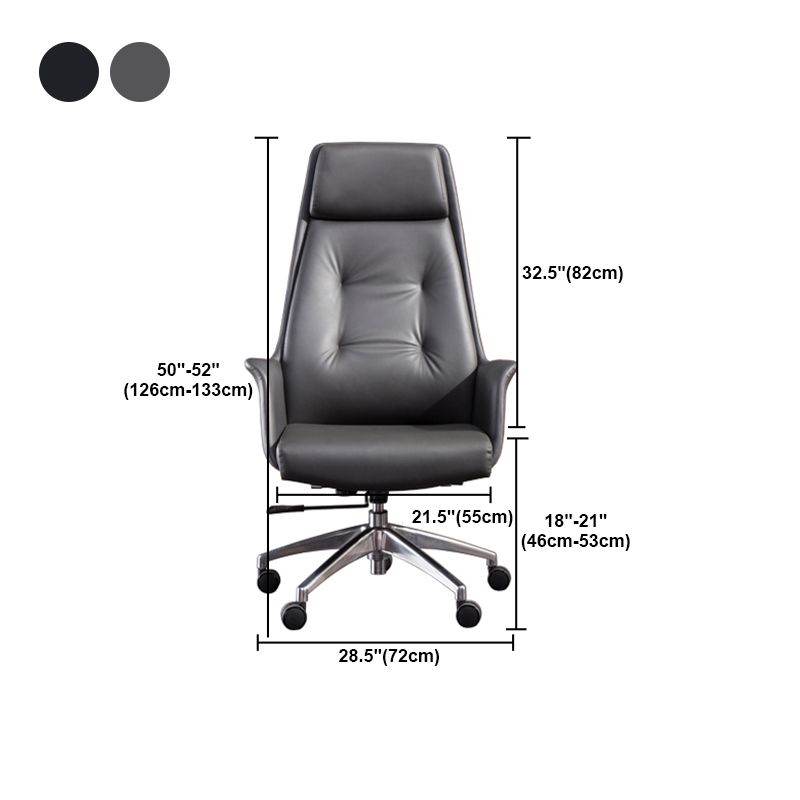 Contemporary Managers Chair Tilt Mechanism Swivel with Wheels Ergonomic Executive Chair