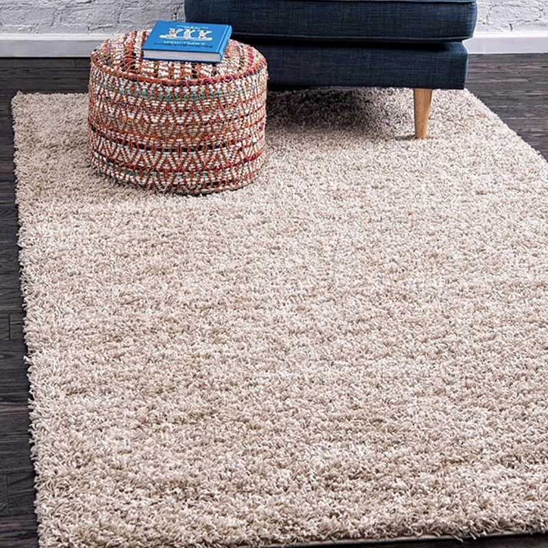 Tapis décontracté multicolore Polyster Area de couleur solide Carpet Tapis sans glissement Machine Rapis intérieur lavable pour chambre à coucher