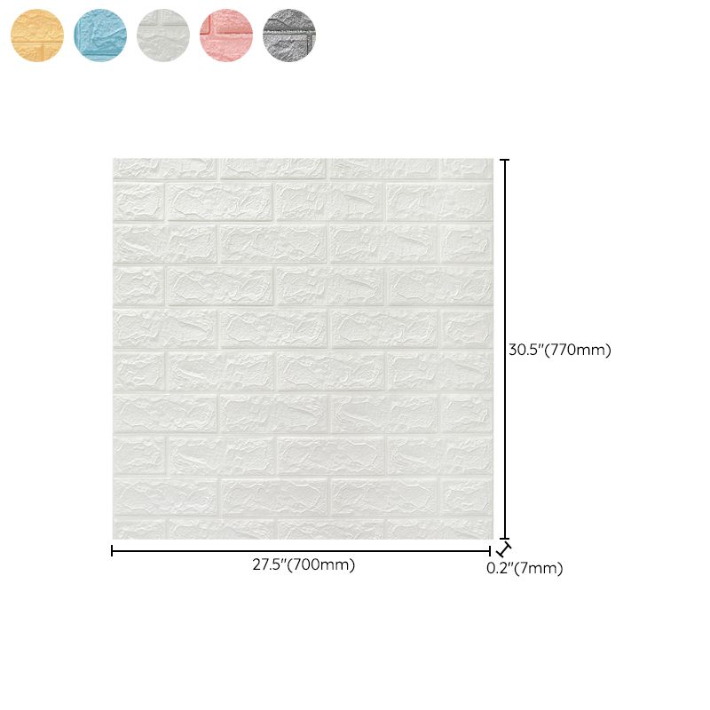 3D Embossed Wall Panel Colorful Waterproof Foam Indoor Wall Tile