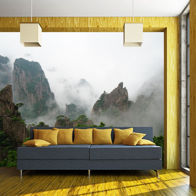 Mildew Resistant Mountain Wall Mural Modern Photography Environmental Wall Mural