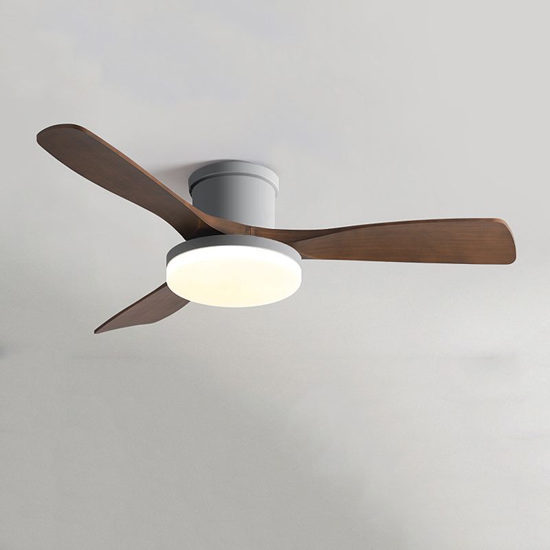 Minimalist Ceiling Fan Lamp Fixture Modern LED Ceiling Flush Mount for Kids' Room