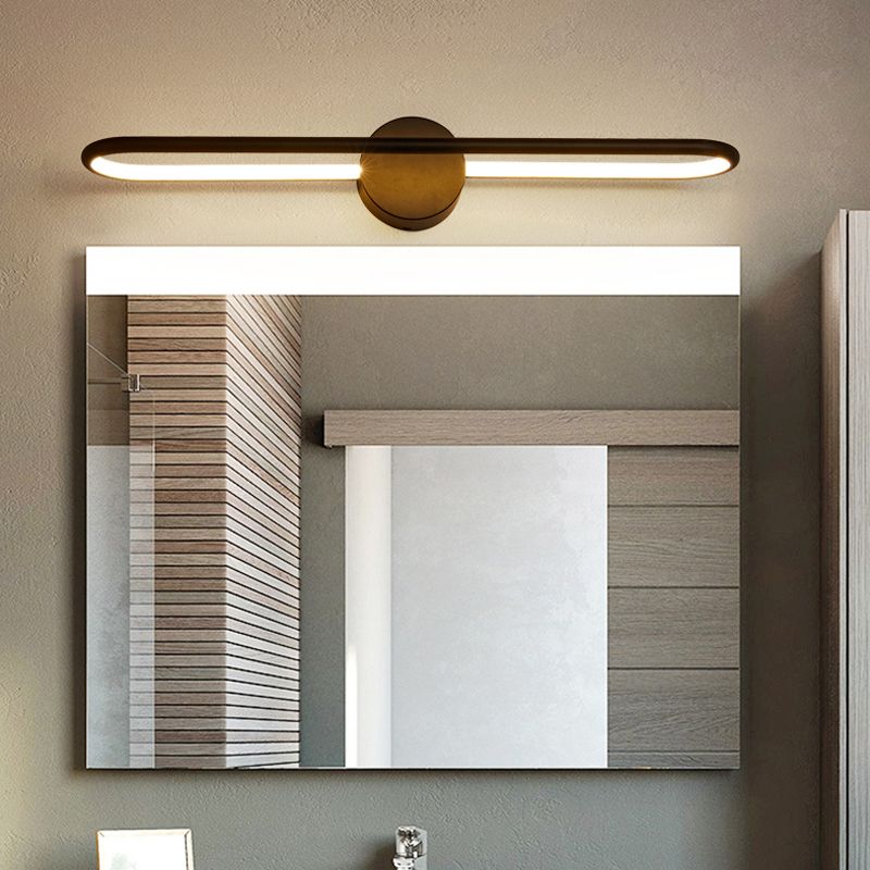 Minimalism Vanity Light Aluminium LED Wall Light Fixture for Bathroom