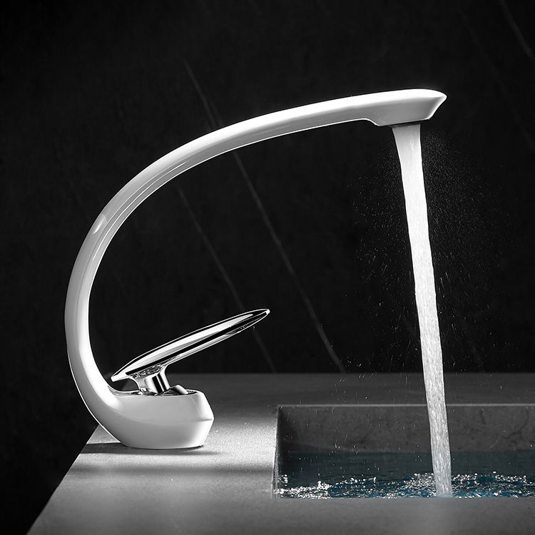 Unique Bathroom Faucet Waterfall Spout Brass Washroom Faucet