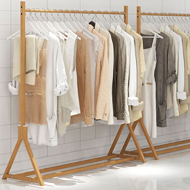 Modern Free Standing Solid Color Metal Coat Rack with Storage Shelving