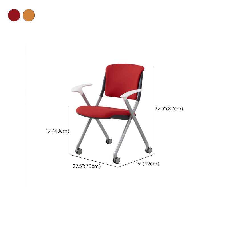 Contemporary Conference Chair Metal Frame Office Chair with Arm