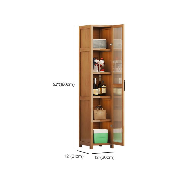 Contemporary Display Stand Bamboo Buffet Cabinet for Dining Room