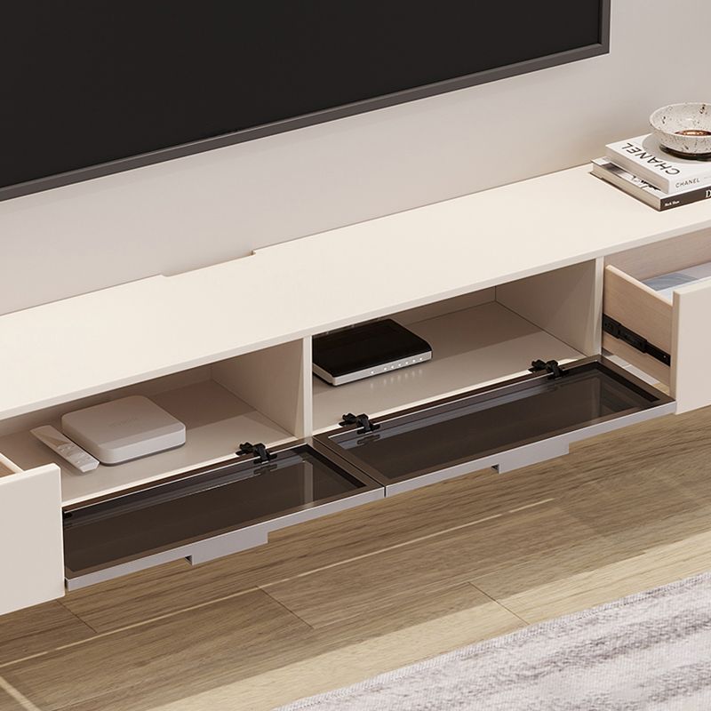 Contemporary TV Media Console Floating TV Console with 2 Drawers