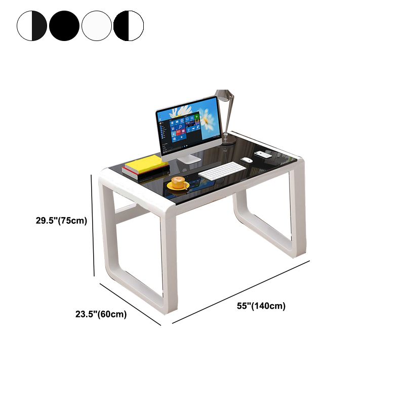 Glass Rectangle Gaming Desk Modern & Contemporary Computer Desk