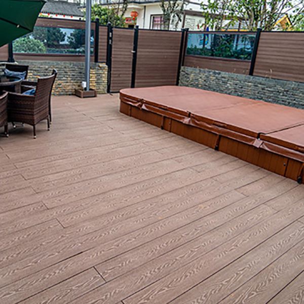 Wire brushed Hardwood Deck Tiles Contemporary Wood Flooring Tiles