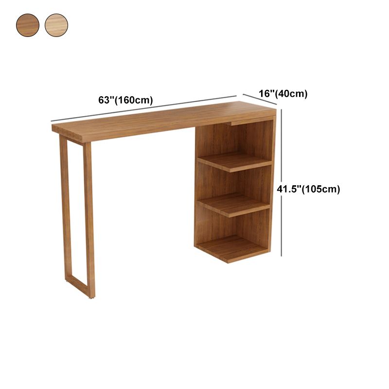 Pine Wood Bar Dining Table Modern Bar Dining Table with Sled Base