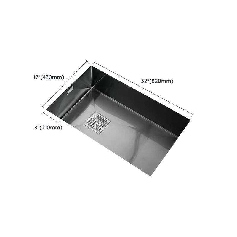 Stainless Steel Kitchen Sink Overflow Hole Design Kitchen Sink with Soundproofing