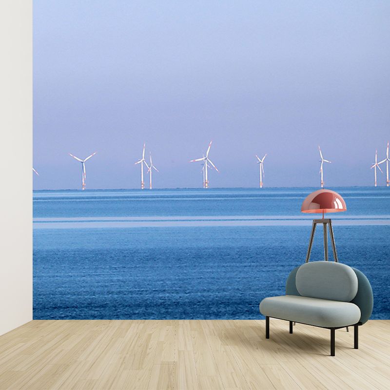 Huge Windmill Mural Wallpaper Photography Eco-friendly for Living Room