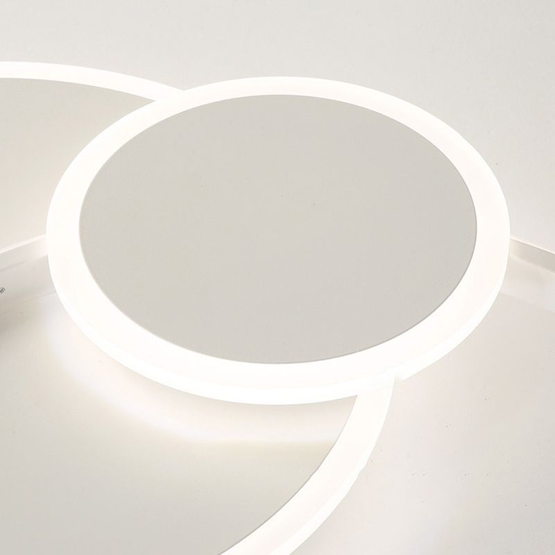 LED Flush Mount Lighting Contemporary White Ceiling Light for Room