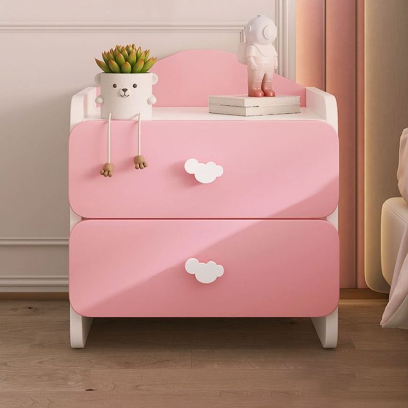 Storage Wooden Kids Nightstand Princess Narrow Kids Bedside Table