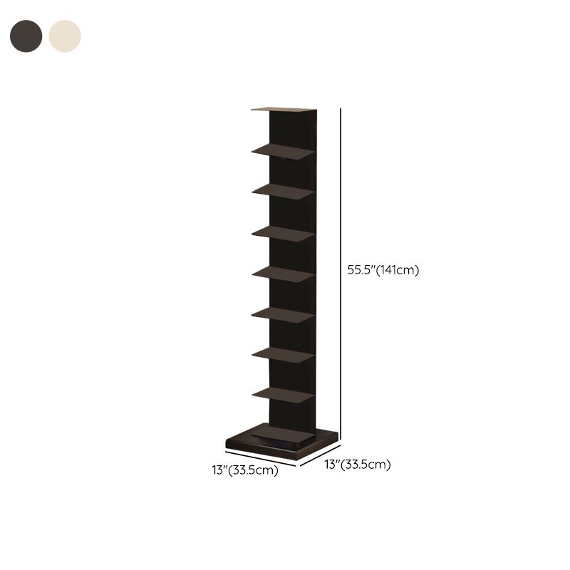 Modern Shelf Bookcase Metal Standard Bookshelf with Shelves for Living Room