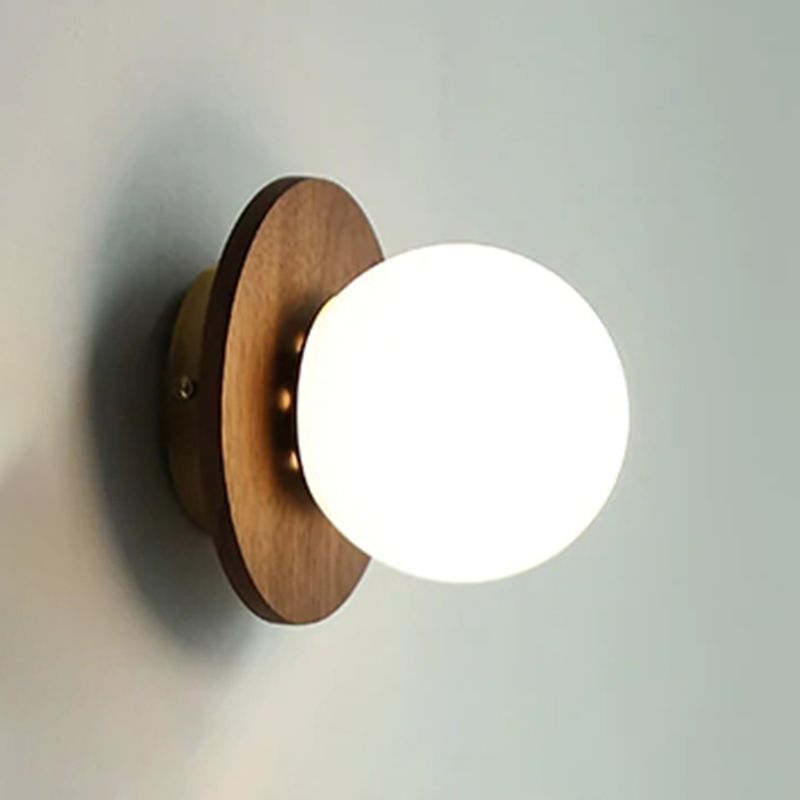 Nordic Wooden Wall Light Fixture Simple Wall Light Sconce for Bedroom